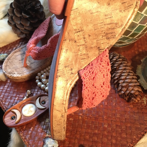 NEW! Maurice’s Beachy Cork Wedge Platform Sandals - Picture 7 of 8